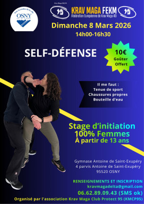 Stage krav maga 100% féminin 2026