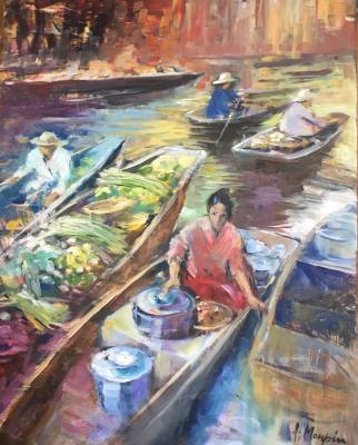 Françoise Monpin, Le marché sur l'eau