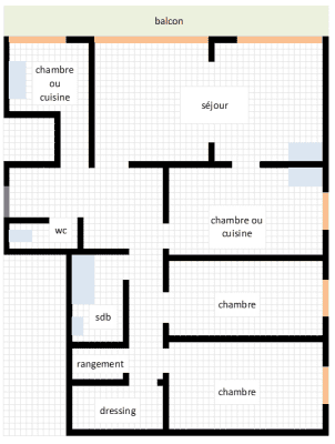 Plan appartement Ravinière