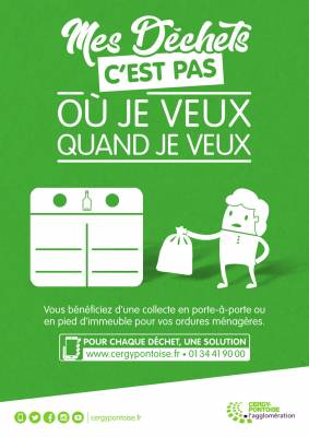 Dépôt sauvage - ordures ménagères