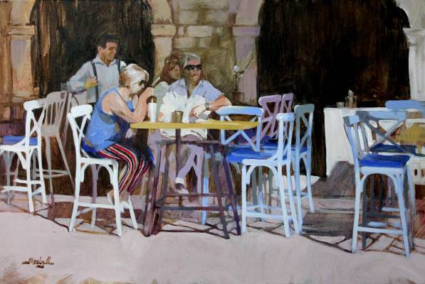 Nadiejda Mouly - Terrasse à Venise