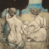 Fragment de frise (Mytilène) 1897 pastellisée 36x32