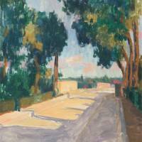 Alfredo Müller - La route à Osny au dessus du chemin