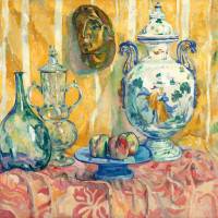 Alfredo Müller - Grande nature morte au masque