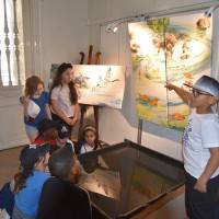 Atelier aquarelle avec Corinne Poplimont école saint Exupéry