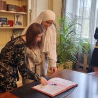 Signature de la charte bourse permis de conduire 8/02/2025