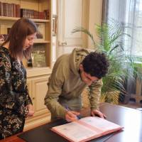 Signature de la charte bourse permis de conduire 8/02/2025