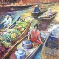 Françoise Monpin, Le marché sur l'eau