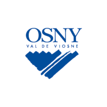 Logo osny bleu fond blanc
