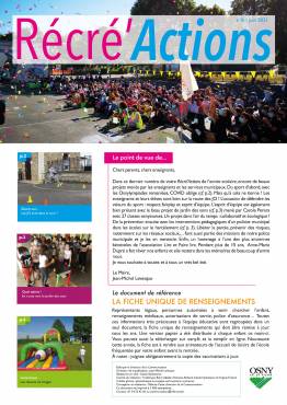 Récré'Action n°8 janvier 2021