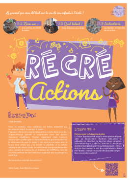 Récré'Actions n°17 - Mars 2025