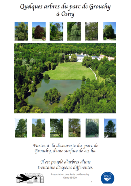 Quelques arbres de Parc de Grouchy